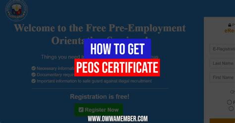 what is the meaning of peos|How to Get Your PEOS Certificate Online .